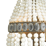 Бра каплевидной формы декорированная нитями стеклянных бусин молочного цвета Bead threads варинант исполнения - 1 | Loft Concept в Новосибирске