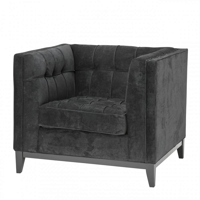Кресло Eichholtz Chair Aldgate Black Черный Кресло Eichholtz Chair Aldgate Black Черный в Новосибирске | Loft Concept