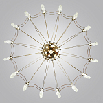 Люстра подвесная из металла с прозрачными подвесками из хрусталя Quasar 93 варинант исполнения - 4 | Loft Concept в Новосибирске