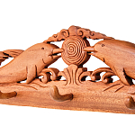 Панно-вешалка из дерева дельфины Panel With Animals варинант исполнения - 2 | Loft Concept в Новосибирске