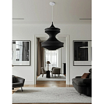 Подвесной вязаный черный светильник «Моника» варинант исполнения - 2 | Loft Concept в Новосибирске