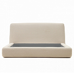 Кровать со съемным бежевым чехлом из ткани букле White Boucle Collection варинант исполнения - 3 | Loft Concept в Новосибирске