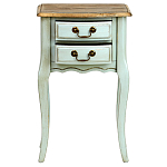 Прикроватная тумба из массива березы светло-бирюзовая Montmartre Provence Bedside Table варинант исполнения - 3 | Loft Concept в Новосибирске