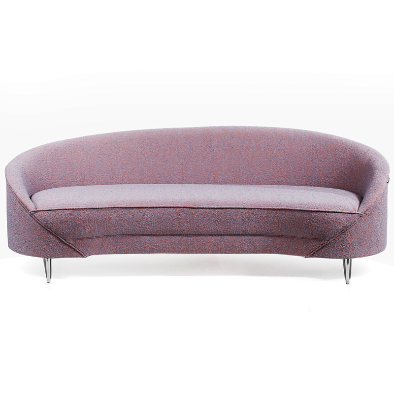 Диван Paulet Sofa Сиреневое Букле Лиловый Хром Диван Paulet Sofa Сиреневое Букле Лиловый Хром в Новосибирске | Loft Concept