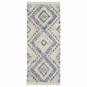 Ковер из хлопка с узором и бахромой Ethnora