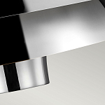 Подвесной светильник с широким многоярусным металлическим плафоном цвета никель в современном стиле Feiss варинант исполнения - 5 | Loft Concept в Новосибирске