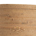 Плетеная овальная корзина с крышкой Shani Rattan Basket варинант исполнения - 4 | Loft Concept в Новосибирске