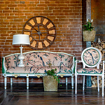 Часы настенные из металла в стиле лофт Clock with History варинант исполнения - 4 | Loft Concept в Новосибирске