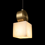 Подвесной светильник с квадратным мраморным плафоном Marble square варинант исполнения - 6 | Loft Concept в Новосибирске