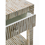 Тумбочка прикроватная Vancouver Bone Inlay Bedside Beige варинант исполнения - 2 | Loft Concept в Новосибирске
