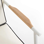 Садовый 2-х местный диван с подлокотниками из тика White варинант исполнения - 6 | Loft Concept в Новосибирске