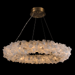 Люстра кольцевая из натурального горного хрусталя Harmonious Crystal Circles варинант исполнения - 1 | Loft Concept в Новосибирске