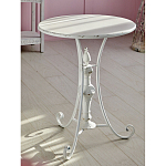 Столик белый кованный в прованском стиле Vaucluse варинант исполнения - 5 | Loft Concept в Новосибирске