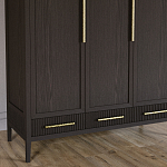 Большой Шкаф Primo Темный орех с 3 дверьми и 3 выдвижными ящиками варинант исполнения - 3 | Loft Concept в Новосибирске