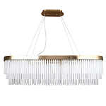 Люстра подвесная овальная со стеклянными трубками Nembus варинант исполнения - 1 | Loft Concept в Новосибирске