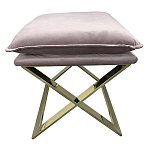 Пуф велюровый на металлическом основании Meekness варинант исполнения - 1 | Loft Concept в Новосибирске