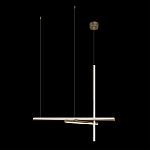 Люстра с 3-мя  пересекающимися цилиндрическими плафонами на тонких тросах Trumpet tube варинант исполнения - 7 | Loft Concept в Новосибирске