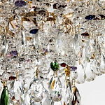 Люстра с прозрачными и цветными подвесками из хрусталя Colorful Crystals Chandelier 12 варинант исполнения - 3 | Loft Concept в Новосибирске