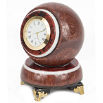 Часы настольные в виде шара из натурального камня Ball Stone Clock варинант исполнения - 4 | Loft Concept в Новосибирске