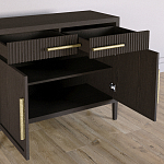 Буфет Primo с двумя ящиками и двумя фасадами шпон орех варинант исполнения - 4 | Loft Concept в Новосибирске