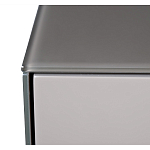 Комод со стеклянной столешницей и с выдвижными ящиками Minimalist Accent варинант исполнения - 5 | Loft Concept в Новосибирске