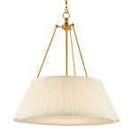 Подвесной светильник светодиодный с фактурным тканевым конусообразным абажуром White Fabric Lampshade варинант исполнения - 3 | Loft Concept в Новосибирске