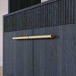 Стеллаж Primo с ящиками Черный дуб  варинант исполнения - 5 | Loft Concept в Новосибирске