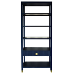 Стеллаж Elsa Dreams Blue со стеклянными полками и ящиком варинант исполнения - 7 | Loft Concept в Новосибирске