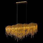 Люстра подвесная с металлическими дугами и длинными цепочками 115 см Atlantis Chain варинант исполнения - 3 | Loft Concept в Новосибирске