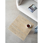 Столик приставной с квадратной столешницей Textured Cream Table варинант исполнения - 5 | Loft Concept в Новосибирске