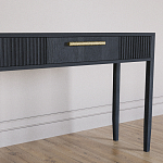 Элегантная Консоль Primo с выдвижным ящиком Черный дуб варинант исполнения - 3 | Loft Concept в Новосибирске