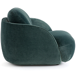 Полукруглое мягкое кресло Halle Green Armchair варинант исполнения - 4 | Loft Concept в Новосибирске