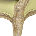 Кресло Ava Classical Armchair green striped flax варинант исполнения - 5 | Loft Concept в Новосибирске