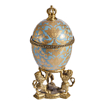 Шкатулка на величественных львах из фарфора с бронзовыми элементами Eden Garden варинант исполнения - 4 | Loft Concept в Новосибирске