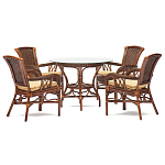 Комплект обеденный из ротанга Eloise варинант исполнения - 1 | Loft Concept в Новосибирске