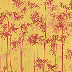 Обои ручная роспись Distant Bamboo Firefly on dyed paper варинант исполнения - 1 | Loft Concept в Новосибирске