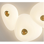 Потолочный светильник с тремя овальными матовыми плафонами TRIDalmen варинант исполнения - 4 | Loft Concept в Новосибирске