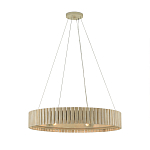 Люстра круглая из толстых деревянных реек Natural Style варинант исполнения - 2 | Loft Concept в Новосибирске