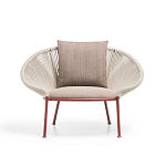 Дизайнерское уличное кресло с веревочной спинкой PETALO Armchair варинант исполнения - 6 | Loft Concept в Новосибирске