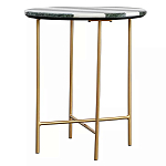 Столик приставной с круглой столешницей с полосатым узором Tabletops with Striped Pattern варинант исполнения - 1 | Loft Concept в Новосибирске