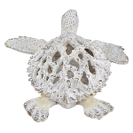 Статуэтка черепаха с ажурным панцирем и детализированной текстурой в белом цвете Marine Accessories варинант исполнения - 4 | Loft Concept в Новосибирске