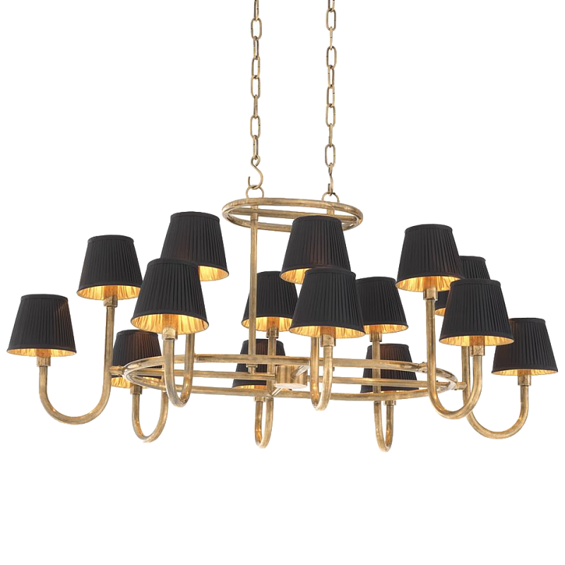 Люстра Chandelier Sparrows Латунь Черный в Новосибирске | Loft Concept 