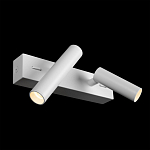 Бра с двумя цилиндрическими повортными спотами белого цвета Trumpet tube варинант исполнения - 3 | Loft Concept в Новосибирске