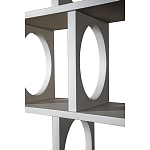 Белый дизайнерский Стеллаж Ring White Wood Bookcase варинант исполнения - 3 | Loft Concept в Новосибирске