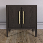 Тумбочка Primo с дверцами шпон темный орех варинант исполнения - 2 | Loft Concept в Новосибирске