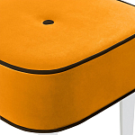 Квадратный мягкий пуф на белых ножках Winton Pouf Square варинант исполнения - 24 | Loft Concept в Новосибирске