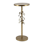 Столик золотистый с цветочной композицией на основании Forest Fairy Tale варинант исполнения - 3 | Loft Concept в Новосибирске