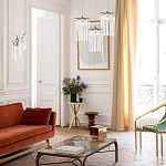 Бра с бронзовыми акцентами и прозрачными стеклянными каплями Droplet Bra варинант исполнения - 4 | Loft Concept в Новосибирске