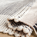 Ковер Woven from Wool с бахромой по краям варинант исполнения - 2 | Loft Concept в Новосибирске