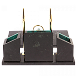 Настольный письменный набор из змеевика с часами Successful Leader варинант исполнения - 3 | Loft Concept в Новосибирске